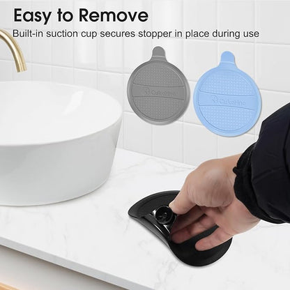 Silicone Drain Stopper for Shower & Tub,Shower,Sink,Bathtub,Floor Drain- Super Seal for Hair Clog Prevention,No More Leaks & Bad Smells - 5.9″x 7.3″,3 Pack (Patented Product)