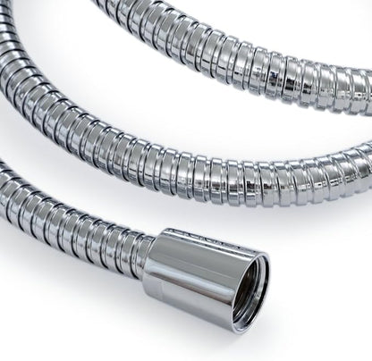 Shower Hose Replacement,72-inch 304 Stainless Steel Extra Long Hand Held Shower Hose Chrome With Brass Fitting (72-inch, Chrome)