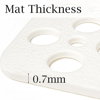 Large Non Slip Shower/Bath Mat for Inside Shower, 35.4x23.6 Inch Anti-Slip Shower Stall Mat for Elderly,Extra Long Bathtub Mat for Shower with Big Suction Cups
