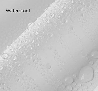 Clawfoot Tub Shower Curtain 108x72 Inch White Liner All Warp Around Extra Wide 24 Metal Hooks with Magnets Heavy Duty Vinyl Bath for Bathroom PEVA Waterproof Pure