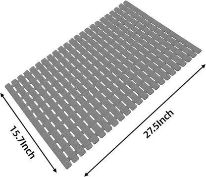 Modern Simplicity Family Expenses Bathroom Bathtub Floor Non-Slip mat with Drainage Hole with Sucker Shower Bathroom Foot pad (Sky Blue)