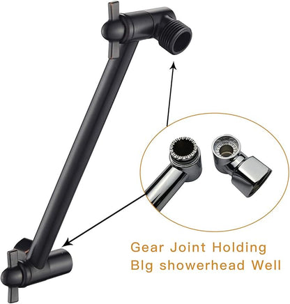 8 Inch Shower Head Extension Arm Oil Rubbed Bronze.Solid Brass Adjustable Shower Arm Extension. Lower Or Raise Any Rain Or Handheld Showerhead To Your Height & Angle – Universal Connection