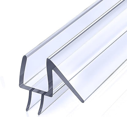 3/8" (10mm) Frameless Glass Shower Door Bottom Sweep – 40" Ultra-Clear Drip Rail Seal Strip for Water Control