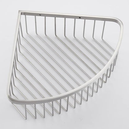 Corner Shower Caddy Organizer, SUS304 Stainless Steel Heavy Duty Rust-Proof Shelf Organizer, Wall Mounted Storage Rack for Bathroom, Kitchen, Brushed Nickel