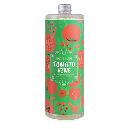 ROMIIE ZOI Liquid Hand Soap Refill, Tomato Vine, Gentle & Moisturizing Formula, 750 ML/ 26 FL OZ