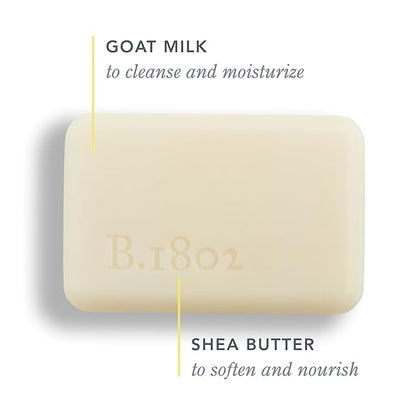 Beekman 1802 Goat Milk Body Soap Bar, Sunshine Lemon - Scented - 3.5 oz - Nourishes, Moisturizes & Hydrates - 100% Vegetable Soap with Lactic Acid - Good for Sensitive Skin - Cruelty Free
