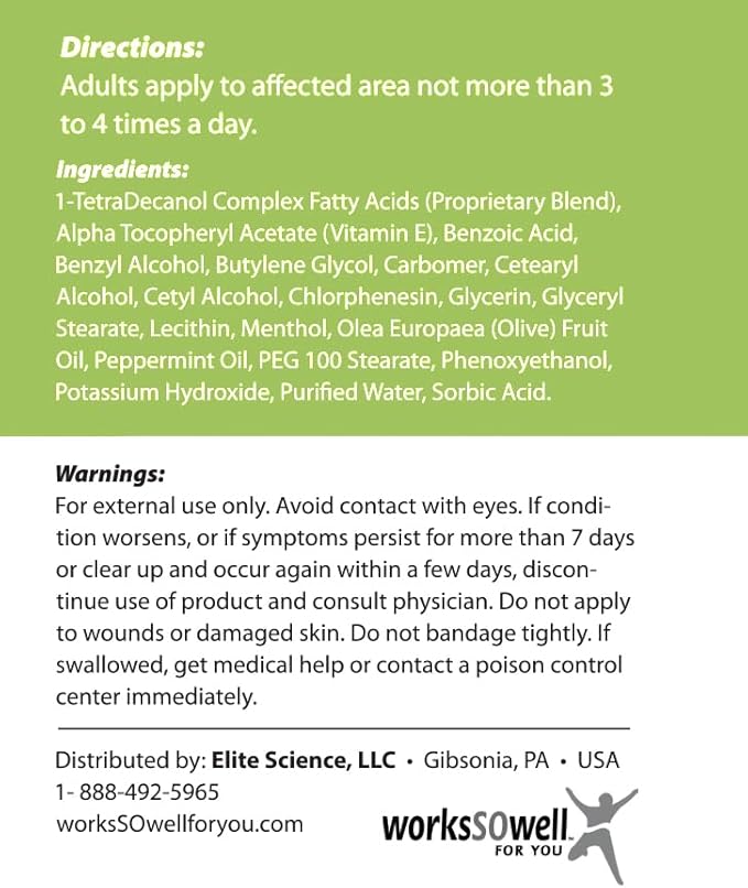 1tdc Joint & Muscle Relief Cream - Use On Back, Knee, Neck, Shoulder, Hip - Soothes Stiff Joints, Muscles, and Injuries in 5-10 Minutes - Relaxer