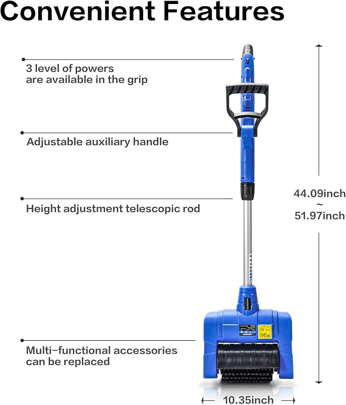 Electric Grout Cleaner Machine | Lightweight Machine Safely Cleans Grout Between Floor Tiles | Grout Cleaner for Tile Floors, Patio, Board, Bricks, Carpet, Pavements