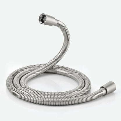 Brushed Nickel Shower Hose Extra Long 304 Stainless Steel Handheld Showerhead Hose, Anti Winding Interface, With Brass Insert And Nut - durable Rv Shower Hoses Replacement(Brushed Nickel, 69 Inches)