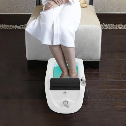 Bepritm 30W Pedicure Foot Spa, Portable Foot Spa Bathtub with Heat, Massage and 7-Color Light, Hydromassage Acrylic Pedicure Foot Bath for Salon and Home Use