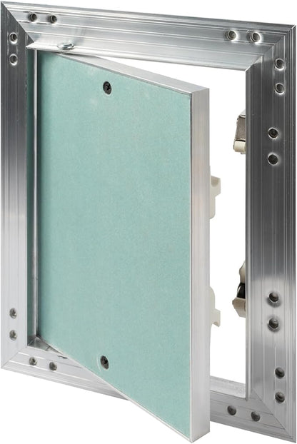 6" x 8" Inch Aluminum Drywall Access Panel - Service Shaft Door - Plumbing, Electricity, Heating, Alarm Wall Inspection hatch for Drywall - Bathroom Service Access Hole Cover