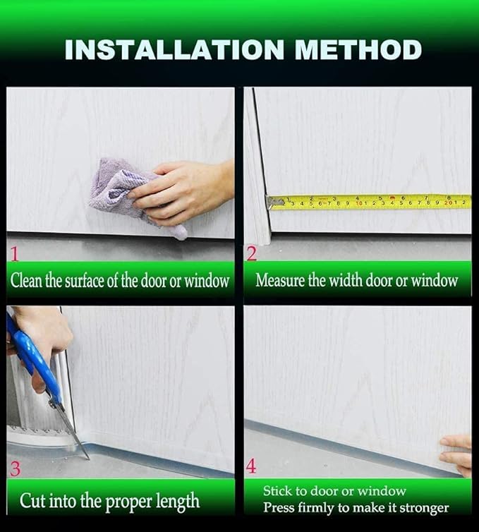 Weather Stripping Silicone Seal Strip, Weather Stripping Door Bottom Seal Strip - House and Glass Shower Doors Silicone Sealing for Door and Windows Gaps of Collision and Side, (Transparent) 25MM…