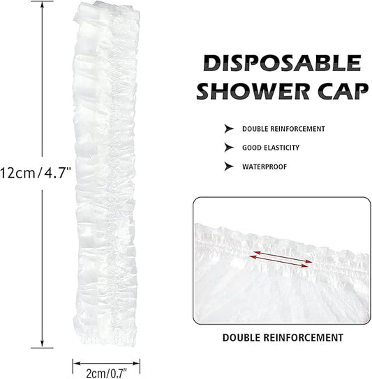 100 Pcs Dog Shower Cap Dog Ear Covers for Bathing Disposable Pet Shower Caps Plastic Overhanging Dog Ear Protection Cats Ear Drops Guard for Kitten Puppy Small Pets Bath Clear Waterproof (100 Pcs)