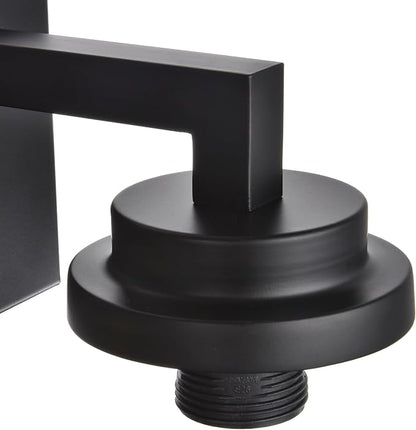MELUCEE Black Vanity Lights with Clear Glass Shade, 6-Light Modern Bathroom Lighting Fixtures Over Mirror Industrial Wall Mount Light Fixture for Powder Room Kitchen Living Room