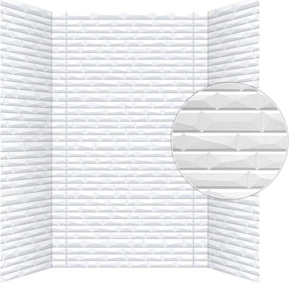 From Plain To Beautiful In Hours Vista - Tub and Shower Wall Panels Surround - Gloss White