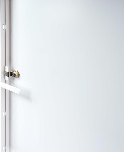 16" x 24" Lockable White Metal Access Panel. Service Shaft Door Panel with Key. Plumbing, Electricity, Heating, Alarm Wall Access Panel for Drywall. Bathroom Services Access Hole Cover.