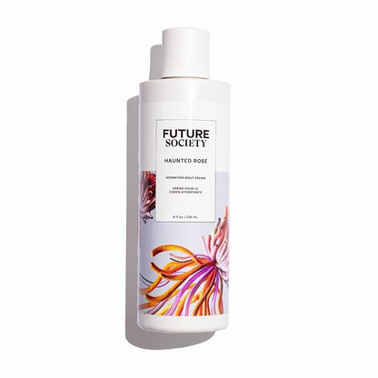 Future Society Haunted Rose Luxury Home & Body Gift Set - Body Wash, Body Lotion, & 2oz Scented Candle - Smoky Floral with Notes of Black Pepper, Rose, Amber & Sandalwood - Beauty Gifts for Women