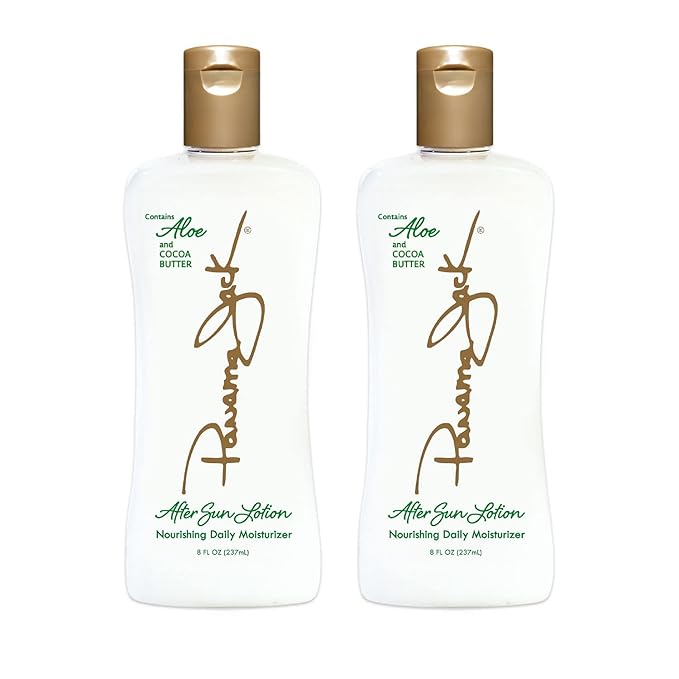 Panama Jack Aloe Moisturizer Lotion - After Sun Daily Skincare , Contains Olive & Hemp Seed Oils with Vitamin E, 8 FL OZ (Pack of 1)