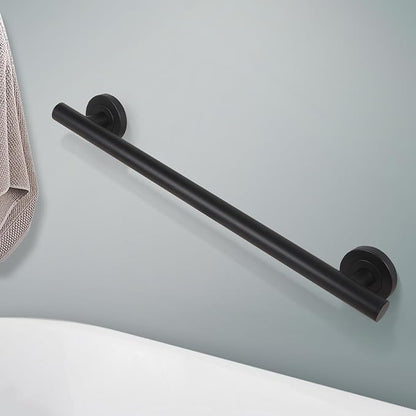 Lava Odoro Shower Grab Bar, Modern Set Stainless Steel Handicap Grab Bar for Bathtubs and Showers, Shower Safety Bar for Seniors Disabled, ADA-Compliant (Matte Black, 3 Pack 18", 24'', 36")