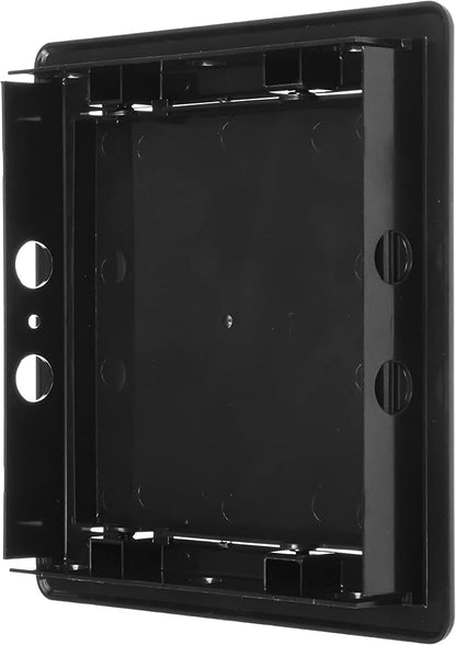 6" x 6" Black Plastic Access Panel. Service Shaft Door Panel. Plumbing, Electricity, Heating, Alarm Wall Access Panel for Drywall. Bathroom Services Access Hole Cover.