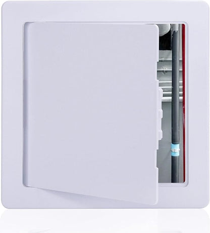 Plumbing Access Panel for Drywall 6 x 6 Inch Plastic Access Door Removable Wall Access Panel Ceiling Reinforced Hinged Durable White