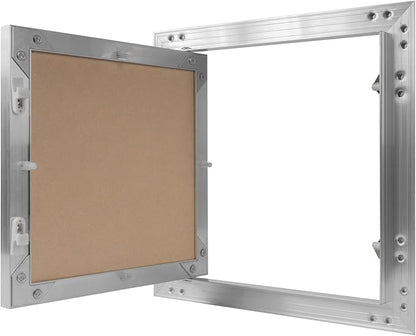 10" x 10" Inch Aluminum Drywall Access Panel - Service Shaft Door - Plumbing, Electricity, Heating, Alarm Wall Inspection hatch for Drywall - Bathroom Service Access Hole Cover