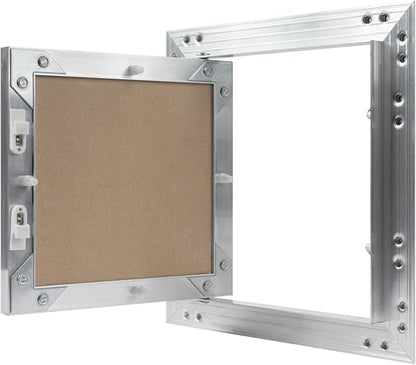 8" x 8" Inch Aluminum Drywall Access Panel - Service Shaft Door - Plumbing, Electricity, Heating, Alarm Wall Inspection hatch for Drywall - Bathroom Service Access Hole Cover