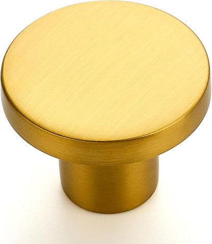 Ravinte 45 Pack Cabinet Knobs Gold Kitchen Cabinet Knobs Round Dresser Drawer Pulls Closet Door Pulls 1-1/5 Inch
