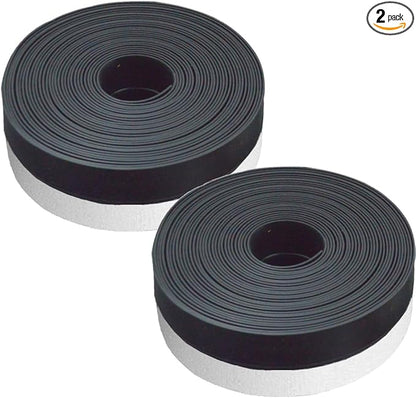 Weather Stripping Door Seal Strip, Door Weather Stripping Seal Strip Sealing Tape for Doors Windows Shower (25mm, Black)
