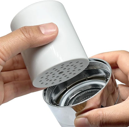 4 Pack 15 Stage Shower Filter Replacement Cartridge for Hard Water, Universally Compatible with Any Similar Design, Shower Water Softener with High Output
