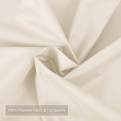 CAROMIO Hotel Quality 100% Waterproof Fabric Shower Curtain Liner with Magnets for Bathroom, 72x72 Inch, Ivory