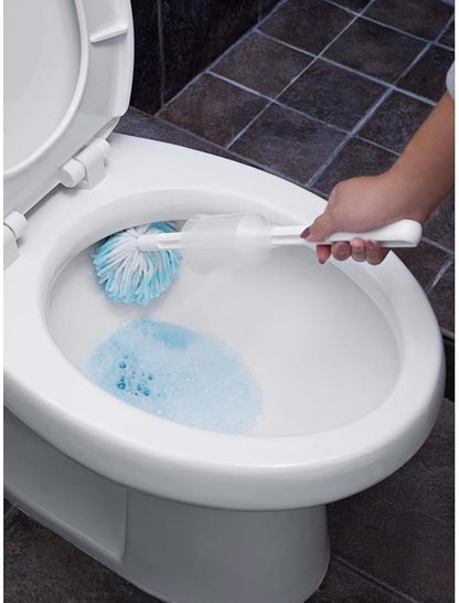 Fuller Brush Toilet Bowl Cleaner Brush – Antimicrobial Toilet Swab with Soft Non-Scratch Head, Long Handle, Deep Cleaning Under Rim (Pack of 1)