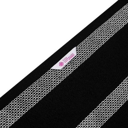 CASA COPENHAGEN Solitaire 2 Piece Bath Sheet Towel Set- Black, 600 GSM Designed in Denmark Made of Soft Egyptian Cotton for Bathroom, Kitchen & Shower