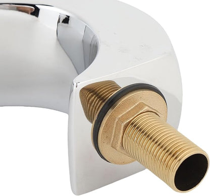 Asixxsix Waterfall Tub Spout, Rounded Curve Wall Mount Tub Filler G1/2 Male Thread Easy Installation Bathroom Tub Faucet Replacement for Spas Massage Bathtubs Regular Bathtubs