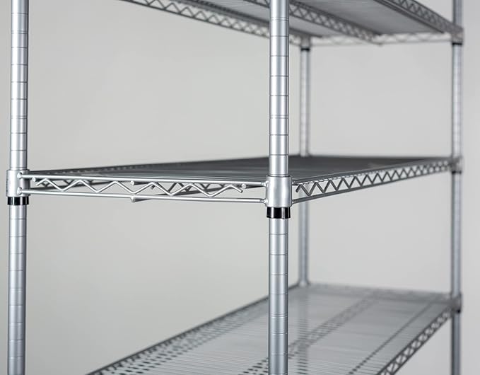 Omega 21" Deep x 48" Wide x 86" High 3 Tier Gray Starter Shelving Unit