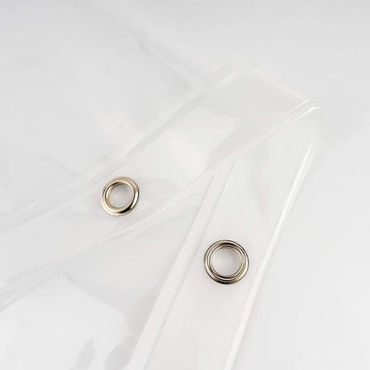 Clawfoot Tub Shower Curtain Liner 180x70 Inch Clear Warp Around Extra Wide 36 Metal Hooks Heavy Duty Vinyl Bath Curtain for Clawfoot Stand Up Tub for Bathroom Tub PEVA Waterproof