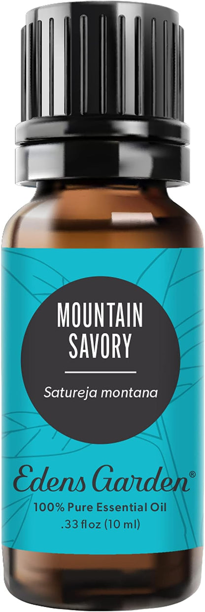 Edens Garden Mountain Savory Essential Oil- 100% Pure Premium Grade, Undiluted, Natural, Therapeutic, Aromatherapy, The Best for Diffuser, Candle, Laundry, Humidifiers 10 ml (.33 fl oz)