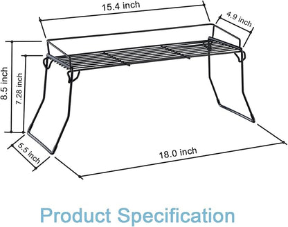 Metal The Sink Vanity Organizer 2 Pack, Bathroom or Kitchen Sink Organizer, Feminine Products Organizer (2 Black)