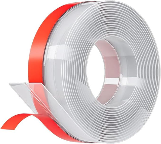 10FT Weather Stripping Door Seal - 2" Silicone Door Draft Seal Tape for Gaps Under Door Weatherstripping Sweep Stopper for Bottom of Shower Door/Sliding Glass Door