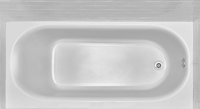 American Standard 2391202.020 Princeton 60 in. x 30 in. Americast Apron-Front Bathtub with Right Hand Drain, White