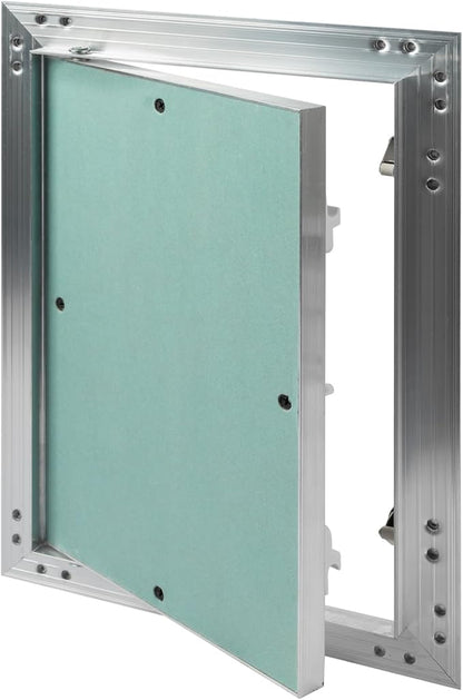 8" x 12" Inch Aluminum Drywall Access Panel - Service Shaft Door - Plumbing, Electricity, Heating, Alarm Wall Inspection hatch for Drywall - Bathroom Service Access Hole Cover