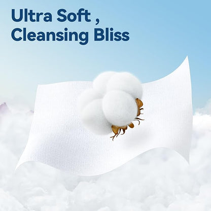 Winner Soft Face Towels, 100% USDA Biobased Facial Towels, 2 Packs per Case, 12 Bags Total