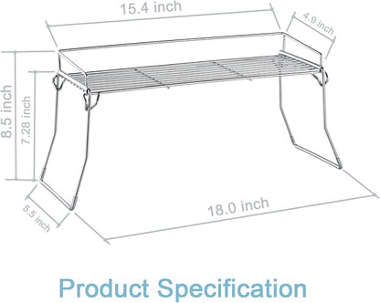 Metal The Sink Vanity Organizer 2 Pack, Bathroom or Kitchen Sink Organizer, Feminine Products Organizer (2 Chrome)