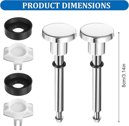 2 Set Tub Spout Diverter Repair Kit with Diverter Valve Stems Cup Seals Gates, Bathroom Shower Diverters, Tub Spout with Diverters Bathtub Leaky Faucet Repair Replacement Parts