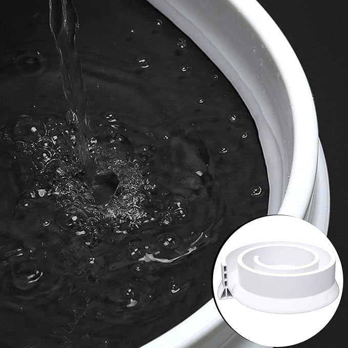 3" High Shower Threshold Water Dam 67 IN Collapsible Shower Water Splash Guard for Curbless Shower Threshold Barrier Water Stopper for Wet and Dry Separation Bathroom and Kitchen (White)