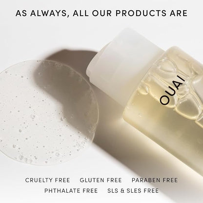 OUAI Fine Hair Shampoo Refill - Volumizing Shampoo for Fine Strands - Made with Biotin, Keratin & Chia Seed Oil - Strengthens, Nourishes & Thickens - Color-Safe & Sulfate Free Hair Care (32 Fl oz)