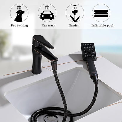BRIGHT SHOWERS Shower Hose For Hand Held Shower Heads, 59 Inches Cord Stainless Steel Hand Shower Hose, Ultra-Flexible Replacement Part with Brass Insert, Oil Rubbed Bronze
