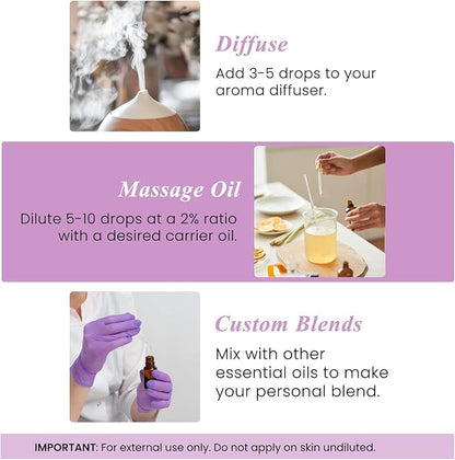 Handcraft Blends Lavender Essential Oil – Huge 4 Fl Oz – 100% Pure and Natural – Premium Grade Essential Oil for Diffuser and Aromatherapy, Skin, Massage, Candle and Soap Making Fragrance