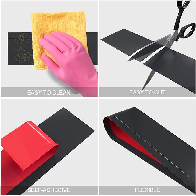 Duzzy Flexible Baseboard Molding Trim, 5 Inch(W) x 20 Feet(L) Peel and Stick Rubber Wall Trim Molding, Self-Adhesive Vinyl Wall Base Cove Base