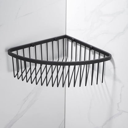 Corner Shower Caddy Organizer, SUS304 Stainless Steel Heavy Duty Rust-Proof Shelf Organizer, Wall Mounted Storage Rack for Bathroom Kitchen, Matte Black